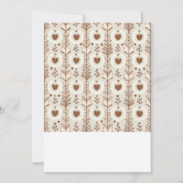 Heartshape Wedding Invitation card (Front)