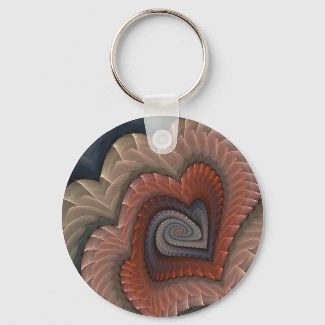 Heartsick Abstract Key Ring (Front)