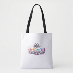 Heartstrings Tied T-Shirt Tote Bag