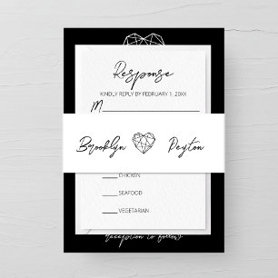 Heartstrings Wedding Invitation Belly Band