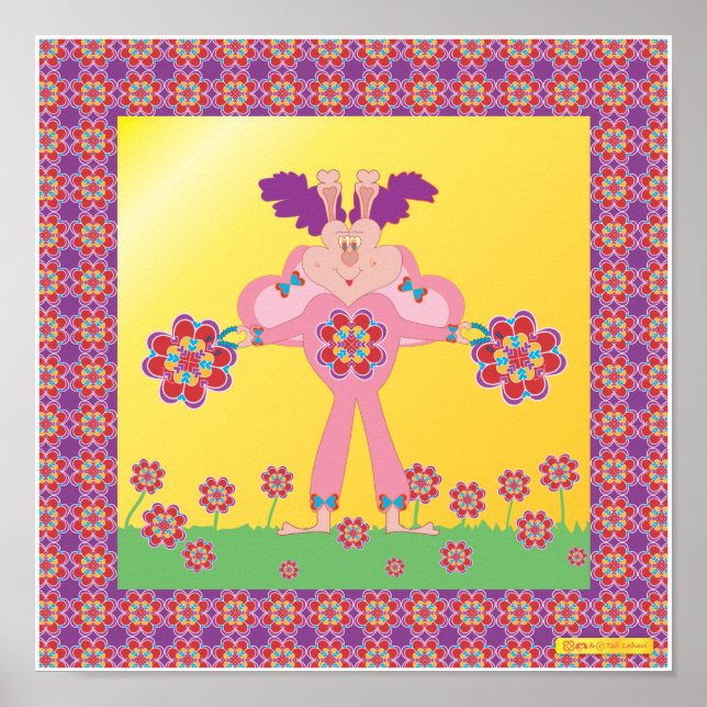 HeartThrob HeartMark HeartButterflies (TM) Poster (Front)