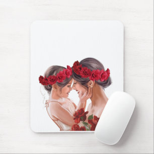 Heartwarming Floral Personalised Gift Mouse Pad