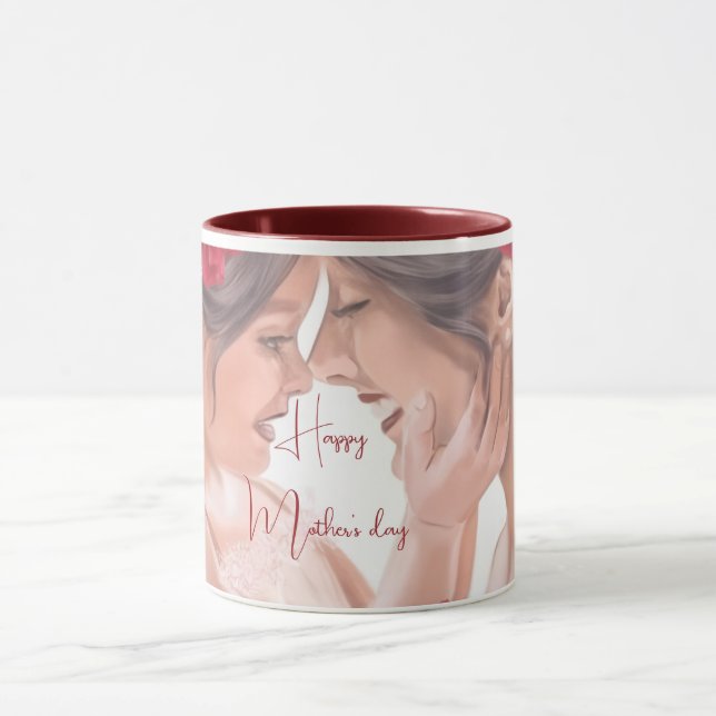 Heartwarming Floral Personalised Gift Mug (Center)