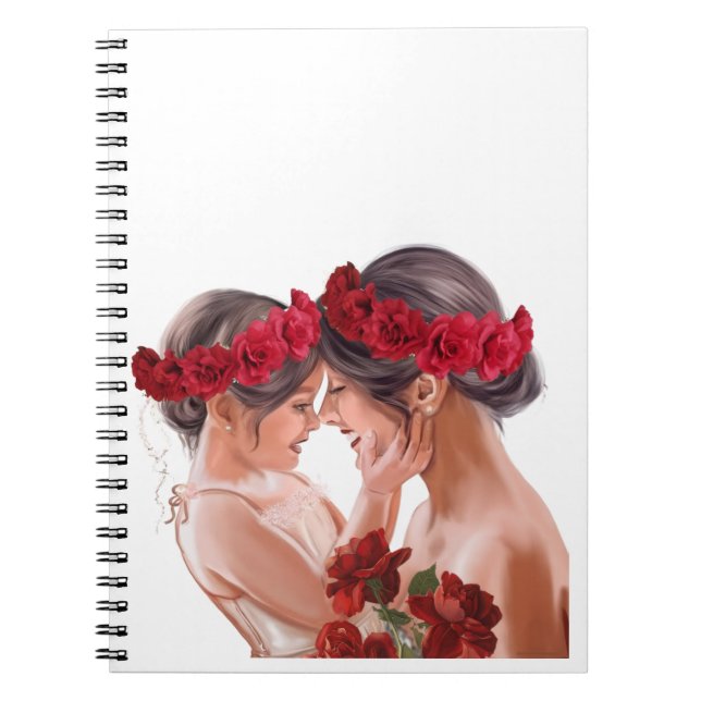 Heartwarming Floral Personalised Gift Notebook (Front)