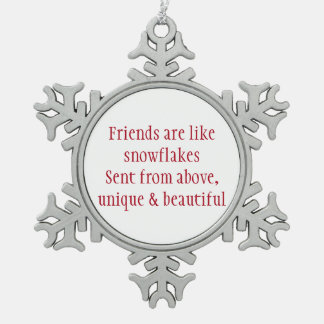 Heartwarming friendship Christmas ornament