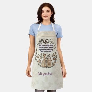 Heartwarming gift for mum apron