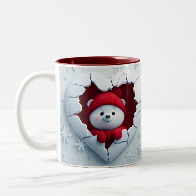 Heartwarming Holiday Bear Mug (Left)