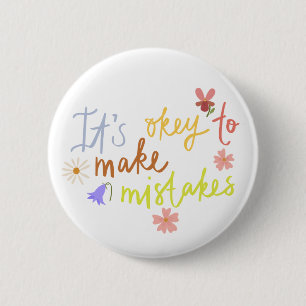 Heartwarming kid quotes design for loving parents 6 cm round badge