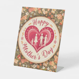 Heartwarming Mother's Day Pedestal Sign