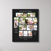 Heartwarming Quotes 11 Photo Collage Black