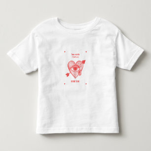 HeartWithEye LoveQuote ArrowHeart BlackHeartBroken Toddler T-Shirt