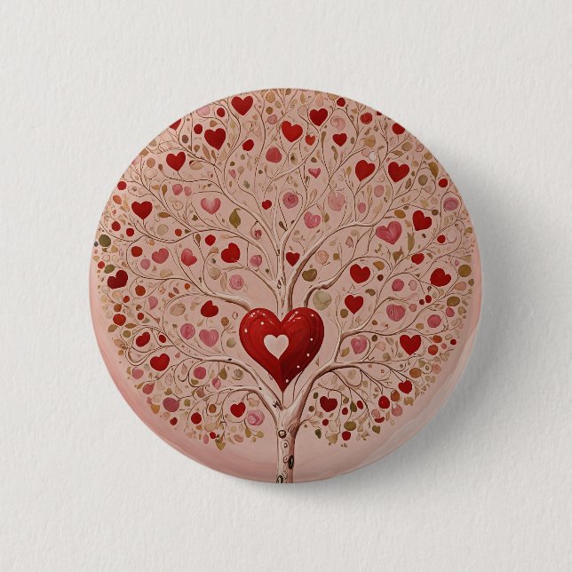 Heartwood 6 Cm Round Badge (Front)