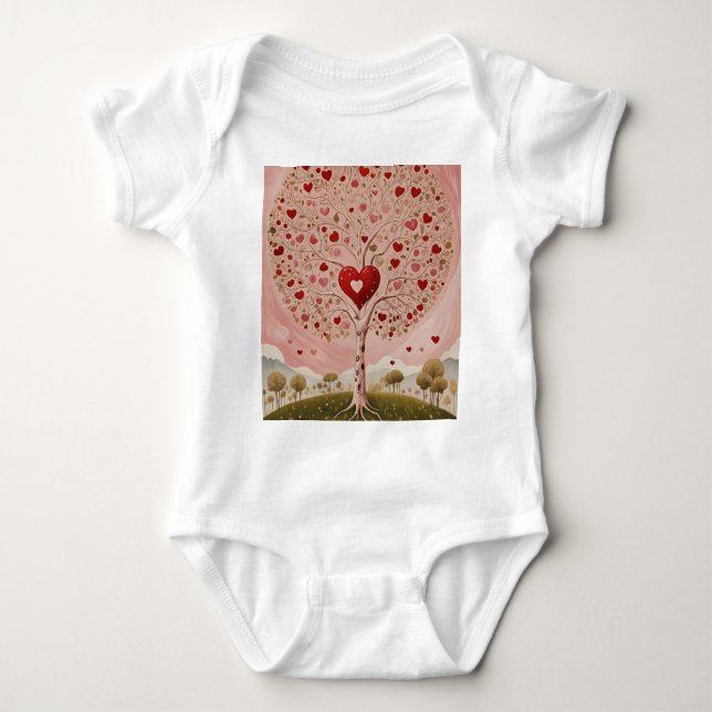 Heartwood Baby Bodysuit (Front)