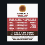 Heartwood Logo, Lumber/Timber/Wood Yard Advert Flyer<br><div class="desc">Heartwood Logo,  Lumber/Timber/Wood Yard Advertising Flyer by The Business Card Store.</div>