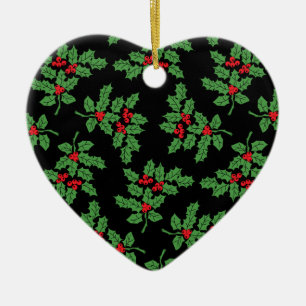 Hearty Christmas Greeting! Ceramic Ornament