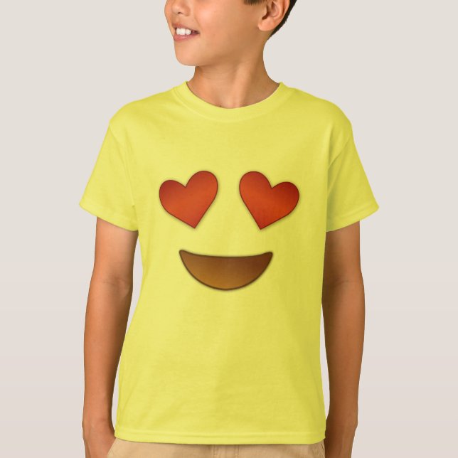 Hearty eyes emoji T-Shirt (Front)