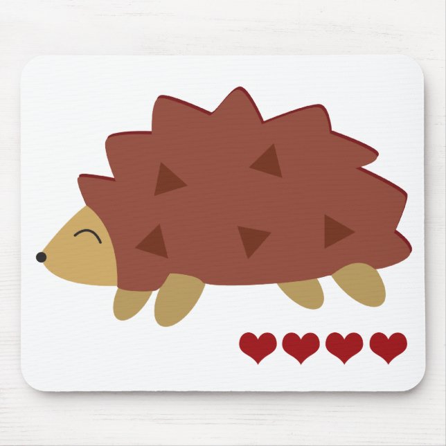 Hearty Hedgehog Mouse Pad (Front)