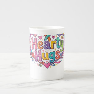 Hearty Hugs Bone China Mug