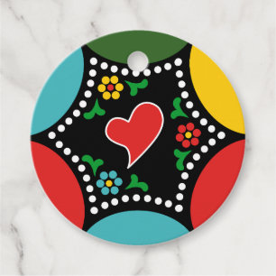 Hearty Portuguese Christmas Party and Gifts Favour Tags