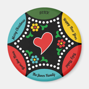 Hearty Portuguese Christmas Party and Gifts Magnet