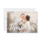 Hearty thank you bride & groom wedding photo card
