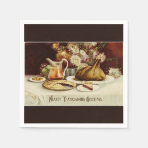 Hearty Thanksgiving Dinner Napkin