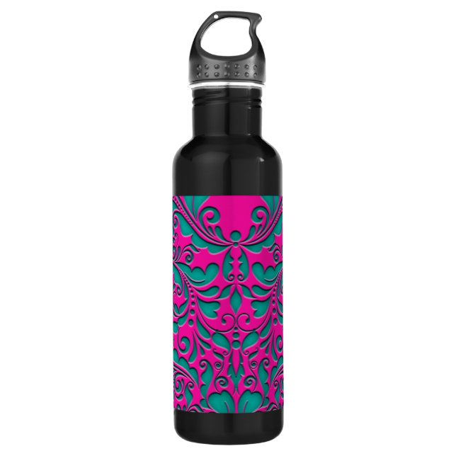HeartyParty Magenta-Till 710 Ml Water Bottle (Front)