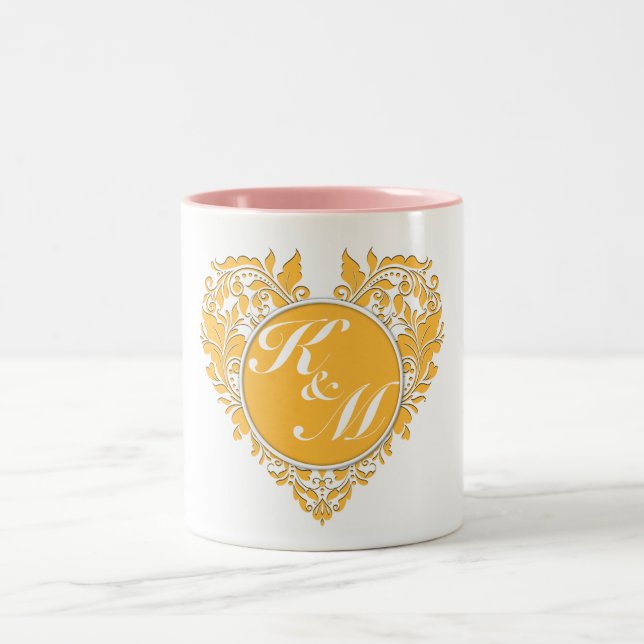 HeartyParty Two-Tone Coffee Mug (Center)