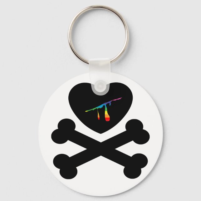 heartz and bones. key ring (Front)