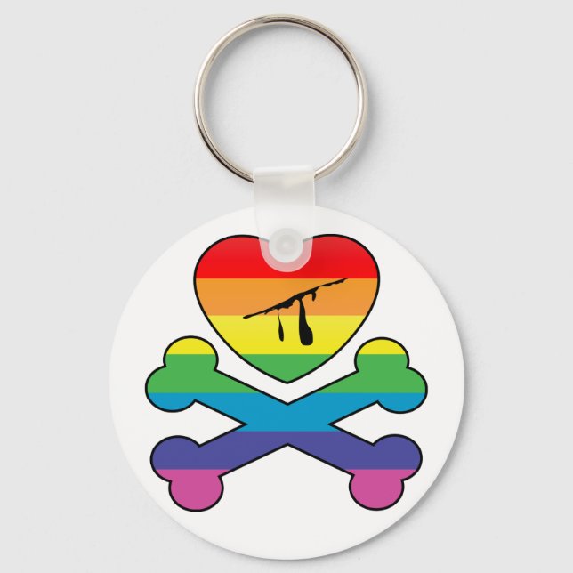 heartz and bones. key ring (Front)