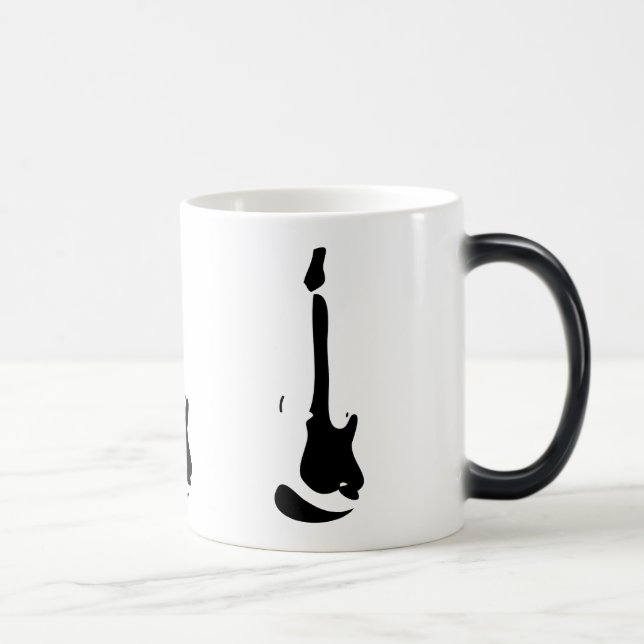 Heat Activated Appearing Guitar Mug (Right)