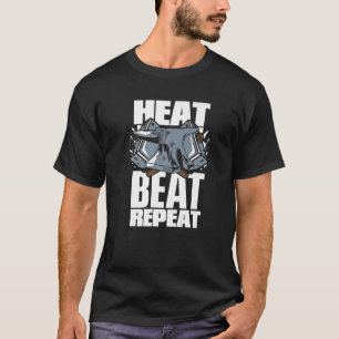 Heat Beat Repeat Hobby Legend Forging Anvil Blacks T-Shirt