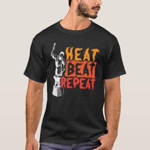 Heat Beat Repeat Metalsmith Forging Blacksmith T-Shirt