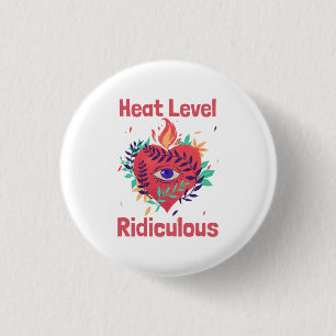 Heat Level Ridiculous Curry Lover 3 Cm Round Badge