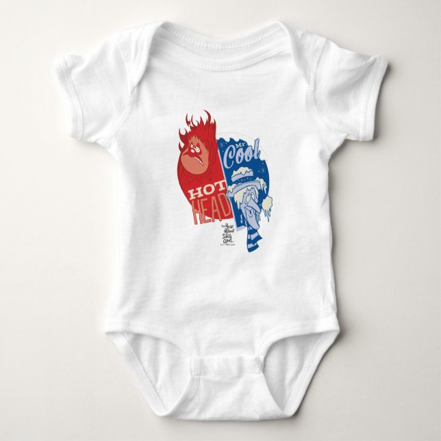 Heat Miser Hot Head & Snow Miser Mr. Cool Baby Bodysuit (Front)