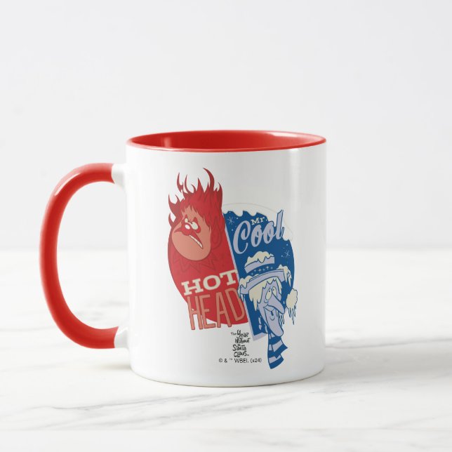Heat Miser Hot Head & Snow Miser Mr. Cool Mug (Left)
