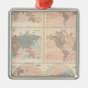 Heat over globe metal ornament