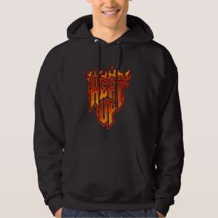 Heat Up Flames Inspirational Firefighter Fireman M Hoodie