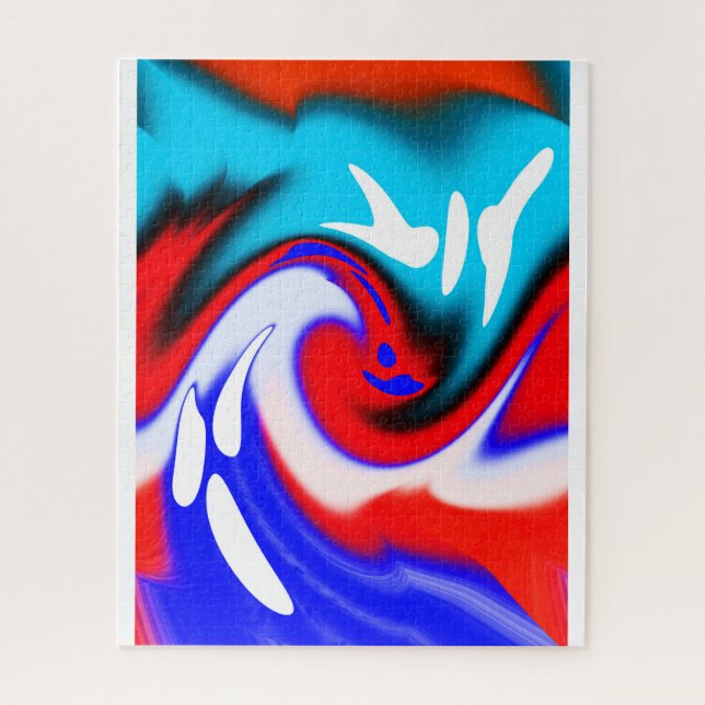 Heat wave art jigsaw puzzle (Vertical)