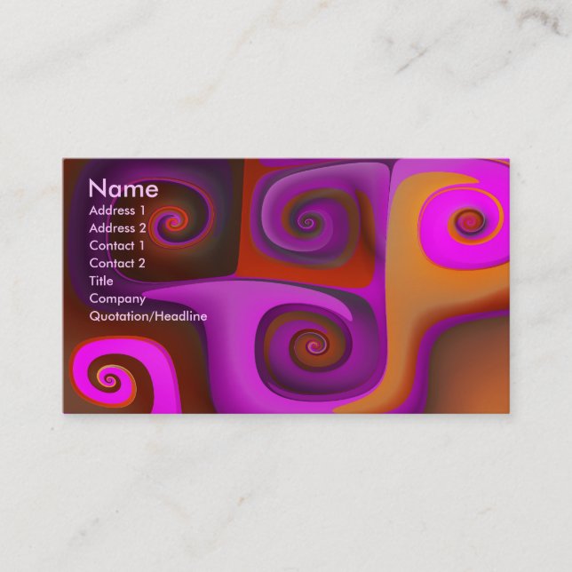 Heat Wave Business Card (Front)