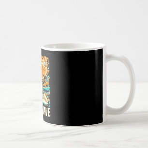 Heat-wave s surfing skeleton s hot summer  coffee mug
