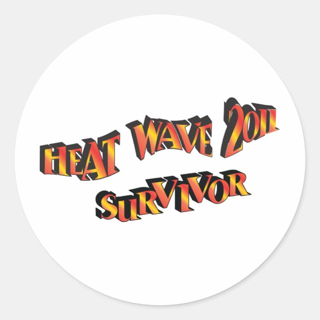 Heat Wave Survivor 2011 Bag Classic Round Sticker (Front)
