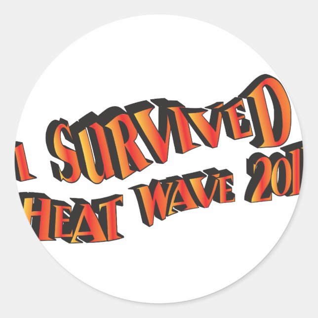 Heat Wave Survivor 2011 Bag Classic Round Sticker (Front)