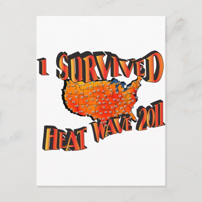 Heat Wave Survivor 2011 Bag Postcard (Front)