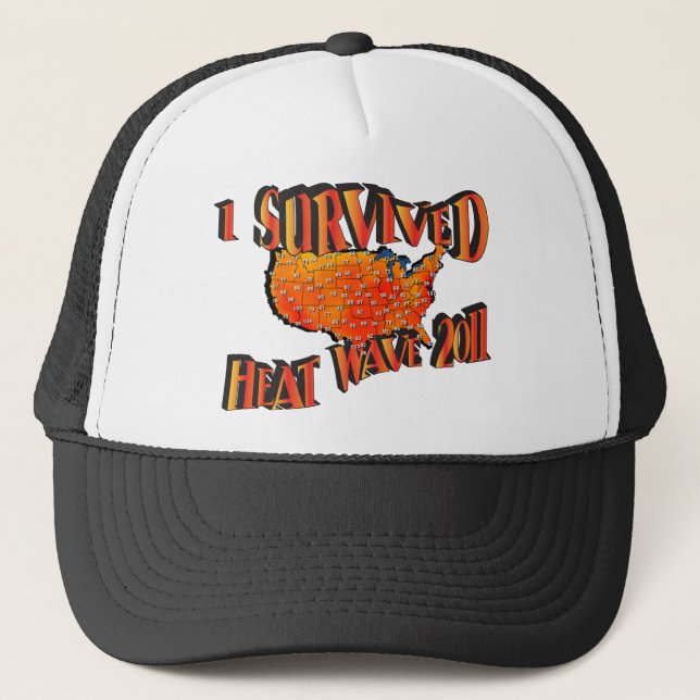 Heat Wave Survivor 2011 Bag Trucker Hat (Front)