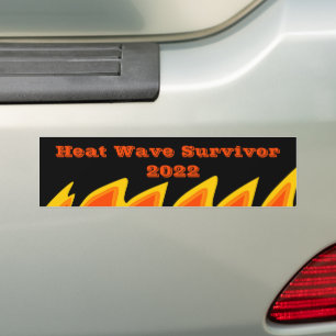 Heat Wave Survivor 2022 Bumper Sticker