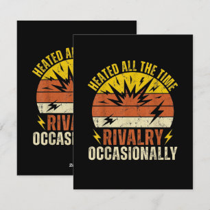 Heated All The Time Rivalry Occasionally Funny Holiday Card