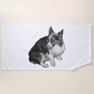 Heated Pool, Cherry Wink Beach Towel