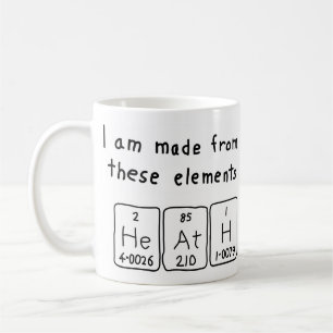 Heath periodic table name mug