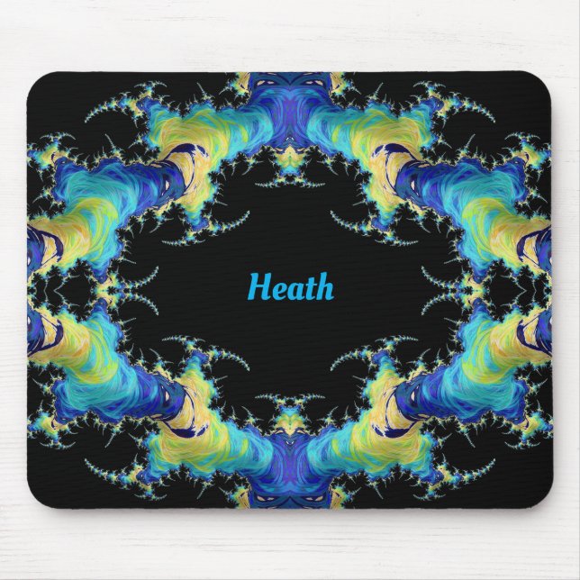 ~ HEATH ~ Strange 3D Pattern ~ Personalized ~ Mouse Pad (Front)